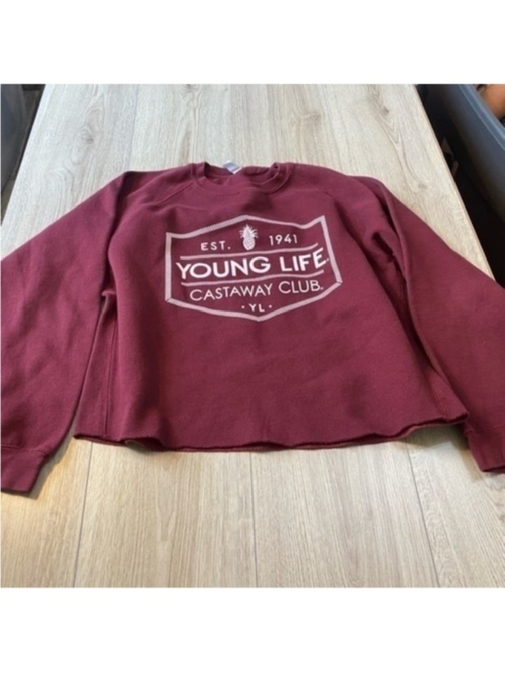 Ouray maroon crewneck sweatshirt